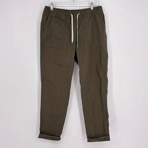 Vuori Vintage Ripstop Pant Women’s Size Small in Dark Oregano Green / Brown